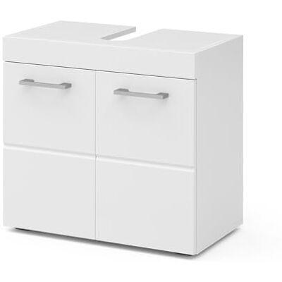 Vicco Meuble sous vasque simple "Luna", Blanc, 60x56cm Vicco Meuble sous vasque simple "Luna", Blanc, 60x56cm