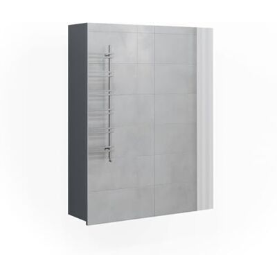 Vicco Armoire de toilette "Fredd", Anthracite Haute brillance, 60x77cm Vicco Armoire de toilette "Fredd", Anthracite Haute brillance, 60x77cm