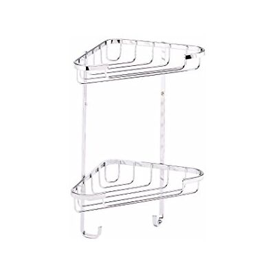 Croydex QM260241 Panier de douche d'angle à 2 niveaux Chromé Croydex QM260241 Panier de douche d'angle à 2 niveaux Chromé