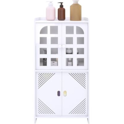 LANTUS Meuble de Rangement pour Toilettes, Placard, Étagère Réglable, Pieds Résistant à l’Eau, Petits Espaces, Petite Armoire de Salle de Bain pour Salle de Bain, Salon,30 * 22 * 75cm (B) Blanc LANTUS Meuble de Rangement pour Toilettes, Placard, Étagère Réglable, Pieds Résistant à l’Eau, Petits Espaces, Petite Armoire de Salle de Bain pour Salle de Bain, Salon,30 * 22 * 75cm (B) Blanc