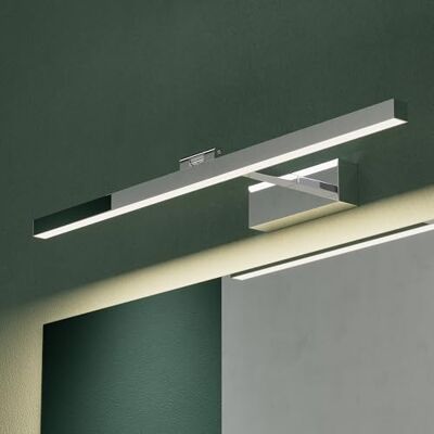 Mai & Mai Lampe Murale Miroir LED 4000K pour Salle de Bain Chrome 40cm Mai & Mai Lampe Murale Miroir LED 4000K pour Salle de Bain Chrome 40cm