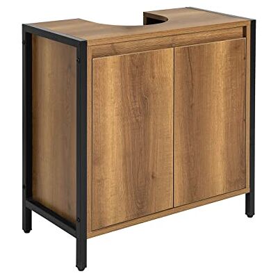 SoBuy Meuble sous Lavabo Salle de Bain Meuble Salle de Bain avec 2 Portes et Étagère, Petit Meuble Rangement sous Vasque avec Pieds Réglables 60x60x30 cm BZR63-PF SoBuy Meuble sous Lavabo Salle de Bain Meuble Salle de Bain avec 2 Portes et Étagère, Petit Meuble Rangement sous Vasque avec Pieds Réglables 60x60x30 cm BZR63-PF