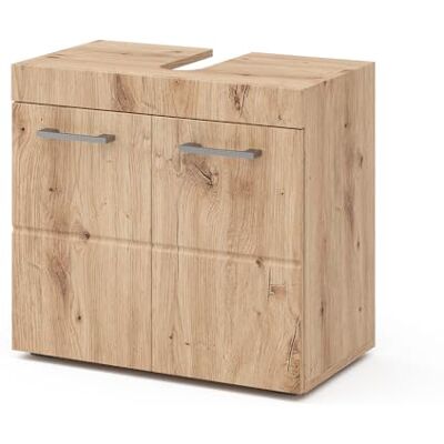 Vicco Meuble sous vasque simple "Luna", Chêne Wotan, 60x56cm Vicco Meuble sous vasque simple "Luna", Chêne Wotan, 60x56cm