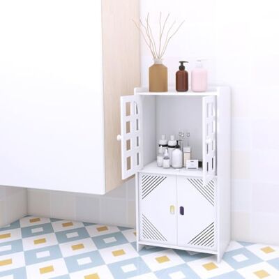 LANTUS Petit Meuble de Rangement pour Toilettes, Armoire de Salle de Bain étroite, latérale, 30 * 22 * 75cm (B) Blanc LANTUS Petit Meuble de Rangement pour Toilettes, Armoire de Salle de Bain étroite, latérale, 30 * 22 * 75cm (B) Blanc
