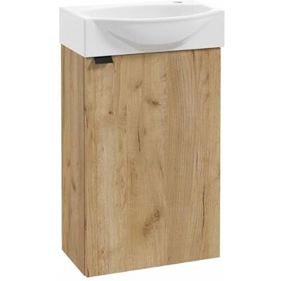 Deftrans . Lavabo WC avec meuble bas 69 x 40 x 21,3 cm Petit meuble sous vasque En chêne Deftrans . Lavabo WC avec meuble bas 69 x 40 x 21,3 cm Petit meuble sous vasque En chêne