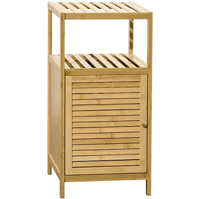 kleankin Meuble sur Pied en Bmabou avec Placard dim. 33L x 36,5l x 67H cm kleankin Meuble sur Pied en Bmabou avec Placard dim. 33L x 36,5l x 67H cm