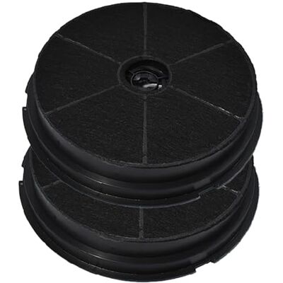 AllSpares Etna / Atag / Pelgrim / WPRO (2 pcs.) Filtre à Charbon 31028 / CHF180 / KF67 / ACC917 AllSpares Etna / Atag / Pelgrim / WPRO (2 pcs.) Filtre à Charbon 31028 / CHF180 / KF67 / ACC917