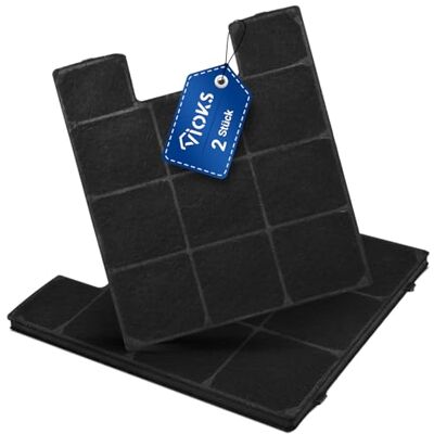 VIOKS Lot de 2 filtres à charbon actif de rechange pour hotte aspirante Amica KF 17141 KF 17147 Filtre à charbon actif pour hotte aspirante et filtre pour hotte aspirante VIOKS Lot de 2 filtres à charbon actif de rechange pour hotte aspirante Amica KF 17141 KF 17147 Filtre à charbon actif pour hotte aspirante et filtre pour hotte aspirante