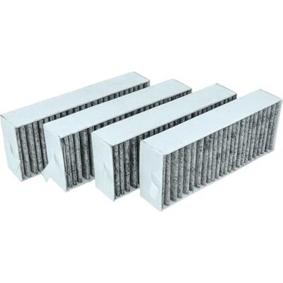 vhbw Lot de 4 filtres à charbon actif compatibles avec les hottes aspirantes Siemens ED711FQ15E, ED711FU60, ED731FQ15E, ED777FQ25E, ED807FQ25E, ED811FA70 vhbw Lot de 4 filtres à charbon actif compatibles avec les hottes aspirantes Siemens ED711FQ15E, ED711FU60, ED731FQ15E, ED777FQ25E, ED807FQ25E, ED811FA70