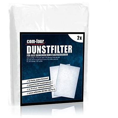 com-four ® 2x filtre pour hotte aspirante découpable sur mesure filtre de hotte aspirante universel cartouche filtrante d'aspiration tapis filtrant à graisse filtre à vapeur blanc com-four ® 2x filtre pour hotte aspirante découpable sur mesure filtre de hotte aspirante universel cartouche filtrante d'aspiration tapis filtrant à graisse filtre à vapeur blanc