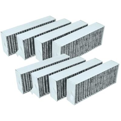 vhbw Lot de 8 filtres à charbon actif compatibles avec les hottes aspirantes Siemens EX877LA70, EX877LX67E, EX877NX68E, EX807NX68E, EX875LX57E, EX875LX67E vhbw Lot de 8 filtres à charbon actif compatibles avec les hottes aspirantes Siemens EX877LA70, EX877LX67E, EX877NX68E, EX807NX68E, EX875LX57E, EX875LX67E