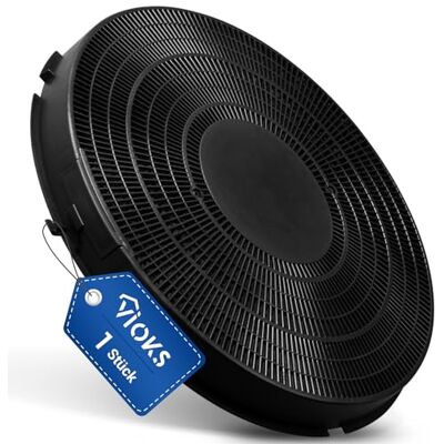 VIOKS Filtre à charbon type 26 de rechange pour Whirlpool 484000008789 Ø 280 mm Wpro 481281718528 FAC269 Indesit C00385608 C00375086 pour hotte AEG Bauknecht Elica VIOKS Filtre à charbon type 26 de rechange pour Whirlpool 484000008789 Ø 280 mm Wpro 481281718528 FAC269 Indesit C00385608 C00375086 pour hotte AEG Bauknecht Elica