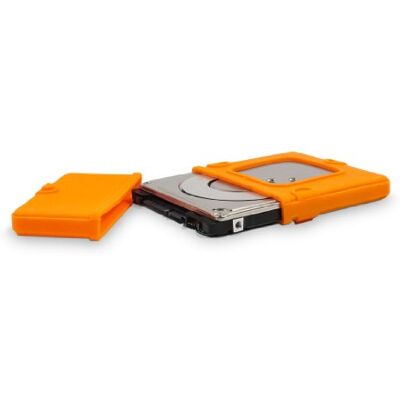 Fantec Housse de protection pour HDD et SSD 2.5" absorbe les vibrations les chocs et les coups compatible avec station d'accueil- Housse en silicone orange Fantec Housse de protection pour HDD et SSD 2.5" absorbe les vibrations les chocs et les coups compatible avec station d'accueil- Housse en silicone orange