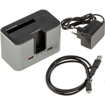 KALEA-INFORMATIQUE Dock Station Double protocole pour SSD M2 NVMe ou SATA et Disque Dur 2.5 ou 3.5 SATA, Liaison USB3.2 Gen2x1 10 Gbit/s, Support 28TB KALEA-INFORMATIQUE Dock Station Double protocole pour SSD M2 NVMe ou SATA et Disque Dur 2.5 ou 3.5 SATA, Liaison USB3.2 Gen2x1 10 Gbit/s, Support 28TB