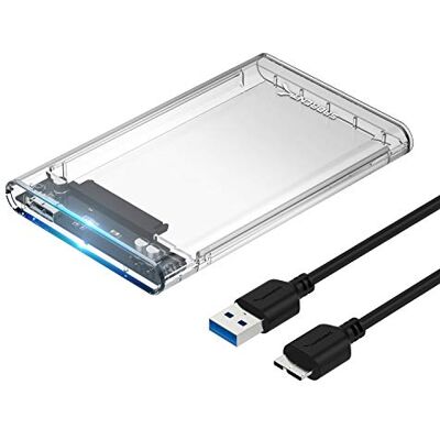 SABRENT Boîtier SSD 2,5", station d'accueil pour disque dur, transfert de données super rapide, prise en charge UASP, indicateur LED, sans outil, câble USB inclus (EC-OCUB) SABRENT Boîtier SSD 2,5", station d'accueil pour disque dur, transfert de données super rapide, prise en charge UASP, indicateur LED, sans outil, câble USB inclus (EC-OCUB)