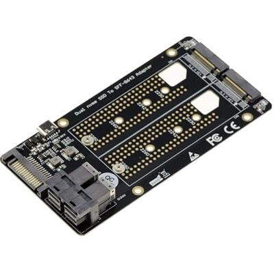 KALEA-INFORMATIQUE Adaptateur pour 2 SSD M2 PCIe NVMe M Key vers SFF8643 U.2 pour Monter Deux SSD M2 sur Deux Ports U2 KALEA-INFORMATIQUE Adaptateur pour 2 SSD M2 PCIe NVMe M Key vers SFF8643 U.2 pour Monter Deux SSD M2 sur Deux Ports U2