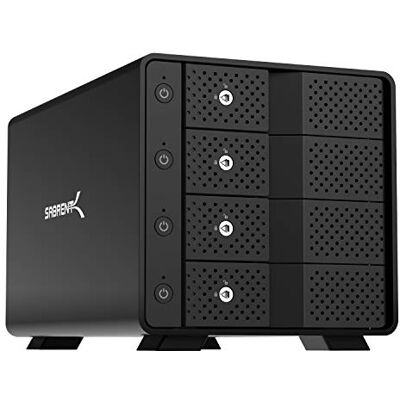 SABRENT Station d'accueil du Disque Dur SATA 3,5", 4 Baies Adaptateur SSD/HDD vers USB 3.2, Boitier externe pour Disque Dur avec Ventilateur et Alimentation, clonage Hors Ligne, 2 câbles USB Inclus SABRENT Station d'accueil du Disque Dur SATA 3,5", 4 Baies Adaptateur SSD/HDD vers USB 3.2, Boitier externe pour Disque Dur avec Ventilateur et Alimentation, clonage Hors Ligne, 2 câbles USB Inclus