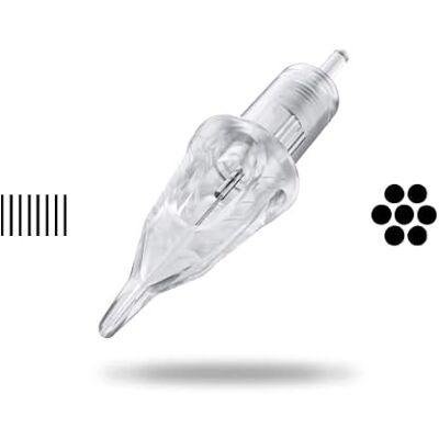 CHEYENNE Tattoo Aiguilles de tatouage Liner Craft Cartridges 20 unités (7-Liner) CHEYENNE Tattoo Aiguilles de tatouage Liner Craft Cartridges 20 unités (7-Liner)