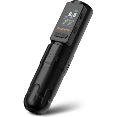 Ambition Soldier Max Machine à tatouer, pistolet à stylo à cartouche rotative avec batterie 2400mAh, fonction de facturation, système de stabilisation du Mode de fréquence pour les tatoueurs Ambition Soldier Max Machine à tatouer, pistolet à stylo à cartouche rotative avec batterie 2400mAh, fonction de facturation, système de stabilisation du Mode de fréquence pour les tatoueurs