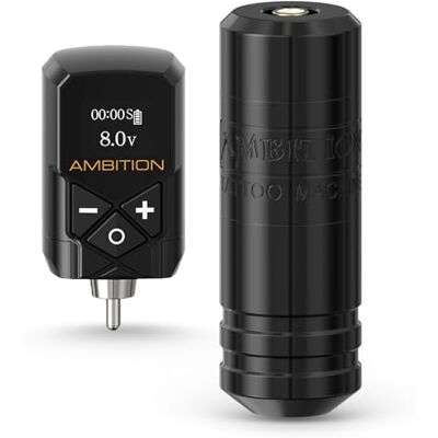 Ambition Torped Kit de machine à tatouer rotative de 32 mm, pistolet de tatouage à moteur sans balais à course de 4.0 mm avec 1 batterie Kuark de 2400 mAh Ambition Torped Kit de machine à tatouer rotative de 32 mm, pistolet de tatouage à moteur sans balais à course de 4.0 mm avec 1 batterie Kuark de 2400 mAh