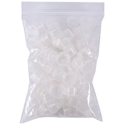 FILFEEL 100 Pcs Tatouage Capuchon D'encre Tasse En Plastique Microblading Pigment Accessoires Titulaire Conteneur (L) FILFEEL 100 Pcs Tatouage Capuchon D'encre Tasse En Plastique Microblading Pigment Accessoires Titulaire Conteneur (L)