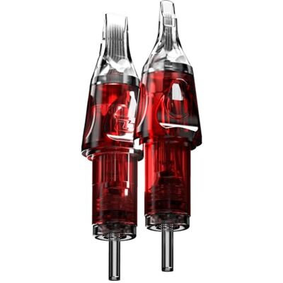 CNC Lot de 20 cartouches jetables pour aiguilles de tatouage #10 (9RM-M) Bugpin avec membrane de sécurité pour tatoueurs courbés/ronds Magnum Shader Soft Edge Standard EN04R-20-1009RM-M CNC Lot de 20 cartouches jetables pour aiguilles de tatouage #10 (9RM-M) Bugpin avec membrane de sécurité pour tatoueurs courbés/ronds Magnum Shader Soft Edge Standard EN04R-20-1009RM-M