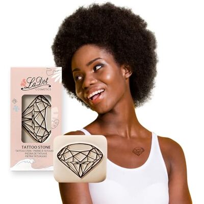 Ladot Tampon de tatouage temporaire Facile à utiliser Tampon en céramique réutilisable pour créer des tatouages temporaires personnalisés Outil d'art corporel amusant pour les fêtes, événements Ladot Tampon de tatouage temporaire Facile à utiliser Tampon en céramique réutilisable pour créer des tatouages temporaires personnalisés Outil d'art corporel amusant pour les fêtes, événements
