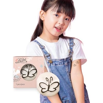 Ladot Tatouage pour enfants et adultes, faux tatouages temporaires pour la peau, timbre de tatouage sans aiguilles pour le corps et le bras, étanche, timbre en céramique papillon Ladot Tatouage pour enfants et adultes, faux tatouages temporaires pour la peau, timbre de tatouage sans aiguilles pour le corps et le bras, étanche, timbre en céramique papillon