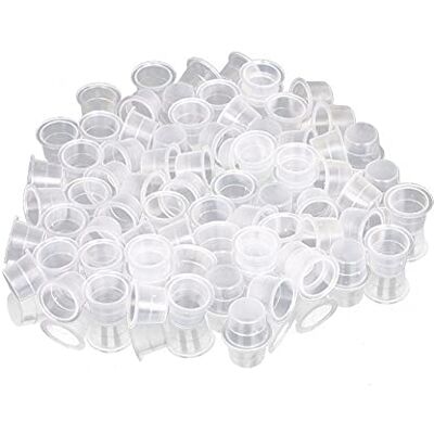 Sonew 100 tasses jetables de pigment d'encre en plastique de tatouage de PCs pour l'encre de tatouage, machine de tatouage, fournitures de tatouage, aiguilles de tatouage, kits de tatouage (大号) Sonew 100 tasses jetables de pigment d'encre en plastique de tatouage de PCs pour l'encre de tatouage, machine de tatouage, fournitures de tatouage, aiguilles de tatouage, kits de tatouage (大号)