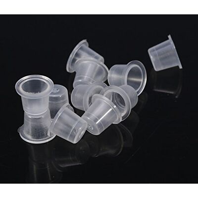 LenTLy Capuchon D'encre de Tatouage en Plastique, Récipient Porte-pigment pour Microblading, 3 Tailles, étanche et Durable, Facile à Nettoyer et à Ranger, Usage Professionnel/domestique LenTLy Capuchon D'encre de Tatouage en Plastique, Récipient Porte-pigment pour Microblading, 3 Tailles, étanche et Durable, Facile à Nettoyer et à Ranger, Usage Professionnel/domestique