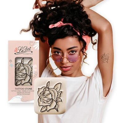 Ladot Tampon de tatouage temporaire Facile à utiliser Tampon en céramique réutilisable pour créer des tatouages temporaires personnalisés Outil d'art corporel amusant pour fêtes, événements et Ladot Tampon de tatouage temporaire Facile à utiliser Tampon en céramique réutilisable pour créer des tatouages temporaires personnalisés Outil d'art corporel amusant pour fêtes, événements et