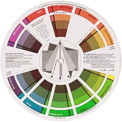 ZJchao Roue Chromatique Professionnelle, Cercle Chromatique de Couleurs Guide de Mélange de Couleurs Guide de Poche Rond Carte de Chromatographie sur Ongles Roue Chromatique Fournitures de Cartes en Papier 5 ZJchao Roue Chromatique Professionnelle, Cercle Chromatique de Couleurs Guide de Mélange de Couleurs Guide de Poche Rond Carte de Chromatographie sur Ongles Roue Chromatique Fournitures de Cartes en Papier 5