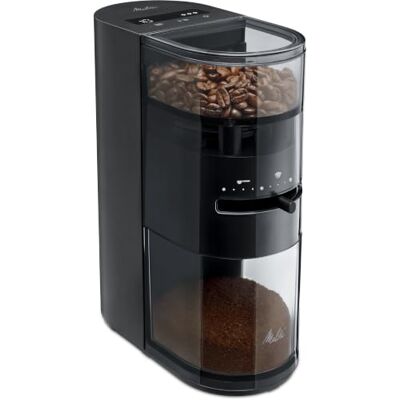 Melitta Moulin à café Linea pour jusqu'à 10 tasses de café, noir Melitta Moulin à café Linea pour jusqu'à 10 tasses de café, noir