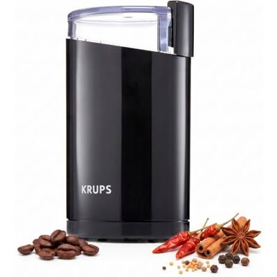 Krups Moulin a café électrique Fast Touch Moteur 200W 85g Noir Broyeur café polyvalent pour moudre grains Épices et fruits secs Moteur 200 W pour 15 tasses de café frais par cycle Krups Moulin a café électrique Fast Touch Moteur 200W 85g Noir Broyeur café polyvalent pour moudre grains Épices et fruits secs Moteur 200 W pour 15 tasses de café frais par cycle