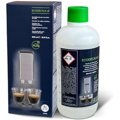 Détartrant 500 ml pour machine à café DeLonghi 5513296041 SER3018 DLSC500 EcoDecalk pour machine à café automatique Détartrant 500 ml pour machine à café DeLonghi 5513296041 SER3018 DLSC500 EcoDecalk pour machine à café automatique