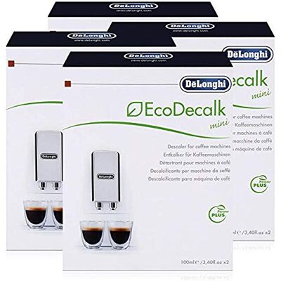 DeLonghi Détartrant de Longhi Lot de 4 boîtes de 2 mini Ecodecalk, kit offert DeLonghi Détartrant de Longhi Lot de 4 boîtes de 2 mini Ecodecalk, kit offert