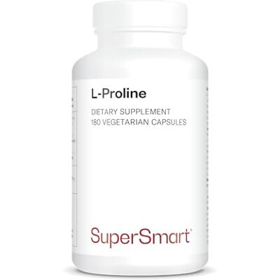Supersmart L-Proline Acide Aminé Contribue à Renforcer les Ongles et les Cheveux Aide à la Cicatrisation Aide à la Synthèse Normale du Collagène Vegan Supersmart L-Proline Acide Aminé Contribue à Renforcer les Ongles et les Cheveux Aide à la Cicatrisation Aide à la Synthèse Normale du Collagène Vegan