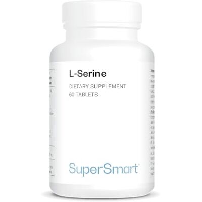 Supersmart L-Sérine Acide Aminé Essentiel Contribue à Améliorer l'Apprentissage et la Mémorisation Sans OGM 60 Comprimés Supersmart L-Sérine Acide Aminé Essentiel Contribue à Améliorer l'Apprentissage et la Mémorisation Sans OGM 60 Comprimés