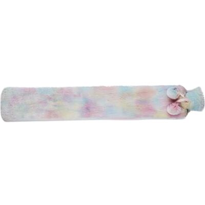 warmies Bouillotte Couverture polaire en fourrure arc-en-ciel, longue bouillotte portable warmies Bouillotte Couverture polaire en fourrure arc-en-ciel, longue bouillotte portable