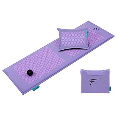 Fitem Tapis d'Acupression XL et Coussin, garnissage en Coco 100% Naturel, Massage, soulage Mal de Dos et Cou, sciatique, Relaxation Musculaire, Massage, Détente et Réduit l'Insomnie Fitem Tapis d'Acupression XL et Coussin, garnissage en Coco 100% Naturel, Massage, soulage Mal de Dos et Cou, sciatique, Relaxation Musculaire, Massage, Détente et Réduit l'Insomnie