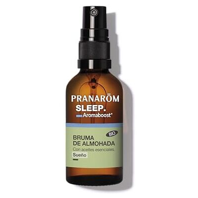 Pranarôm Aromaboost Sleep Bio Brume de vaporisation Sommeil serein et réparateur Huile essentielle bio de pin et camomille noble 50 ml Pranarôm Aromaboost Sleep Bio Brume de vaporisation Sommeil serein et réparateur Huile essentielle bio de pin et camomille noble 50 ml