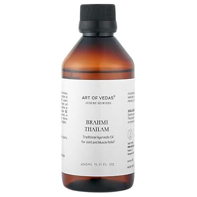 ART Brahmi Thailam 450ML Huile ayurvédique pour le soin des cheveux et du cuir chevelu réduit le stress, améliore la concentration et la mémoire, traitement ayurvédique naturel ART Brahmi Thailam 450ML Huile ayurvédique pour le soin des cheveux et du cuir chevelu réduit le stress, améliore la concentration et la mémoire, traitement ayurvédique naturel