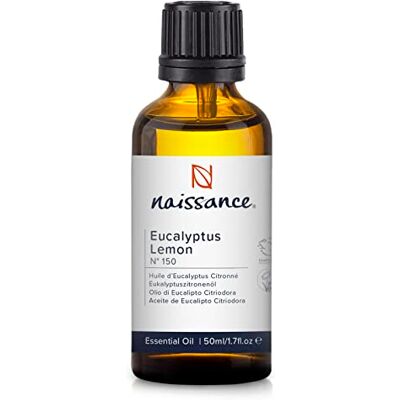 Naissance Huile Essentielle D'Eucalyptus Citronné (No. 150) 50ml Pure, Naturelle, Végan, Non Dilué Pour Aromathérapie, Diffuseur, Humidificateur, Mélange Massage Arôme Apaisant Naissance Huile Essentielle D'Eucalyptus Citronné (No. 150) 50ml Pure, Naturelle, Végan, Non Dilué Pour Aromathérapie, Diffuseur, Humidificateur, Mélange Massage Arôme Apaisant