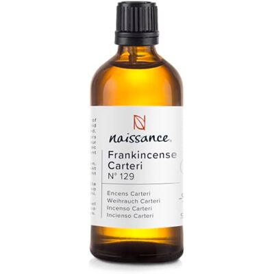 Naissance Huile Essentielle D'Encens Oliban Carterii (No. 129) 100ml Pure, Naturelle, Végan, Non Dilué Pour Aromathérapie, Diffuseur, Humidificateur, Mélange Massage Arôme Apaisant Naissance Huile Essentielle D'Encens Oliban Carterii (No. 129) 100ml Pure, Naturelle, Végan, Non Dilué Pour Aromathérapie, Diffuseur, Humidificateur, Mélange Massage Arôme Apaisant