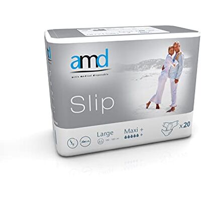 AMD Slip Maxi+ Medium 1 paquet de 20 protections AMD Slip Maxi+ Medium 1 paquet de 20 protections