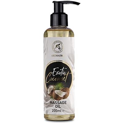 Trust Huile de Massage Noix de Coco 200 ml – Mélange Naturel de Pépins de Raisin, Jojoba, Amande et Noyaux de Pêche – Soin Corporel Relaxant Trust Huile de Massage Noix de Coco 200 ml – Mélange Naturel de Pépins de Raisin, Jojoba, Amande et Noyaux de Pêche – Soin Corporel Relaxant
