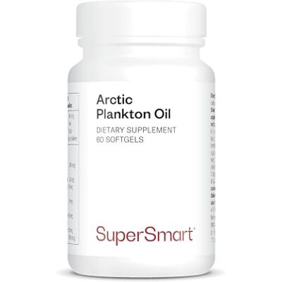 Supersmart Arctic Plankton Huile de Calanus (Origine Zooplanctonique) Acides Gras Oméga 3 (EPA, DHA et SDA) Brule Graisse Sans OGM 60 Softgels Supersmart Arctic Plankton Huile de Calanus (Origine Zooplanctonique) Acides Gras Oméga 3 (EPA, DHA et SDA) Brule Graisse Sans OGM 60 Softgels