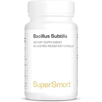 Supersmart Bacillus Subtilis 3.1 Milliards CFU Améliore les Défenses Naturelles Contribue à Lutter contre les Bactéries et Micro-Organismes Pathogènes Vegan Supersmart Bacillus Subtilis 3.1 Milliards CFU Améliore les Défenses Naturelles Contribue à Lutter contre les Bactéries et Micro-Organismes Pathogènes Vegan