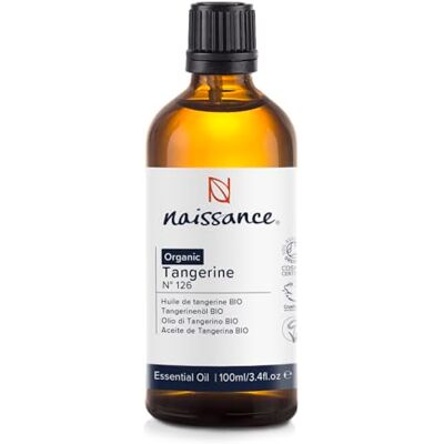 Naissance Huile Essentielle de Mandarine BIO (Tangerine) (No. 126) 100 ml pour Aromathérapie, Diffuseur, Humidificateur, Massage, Bougies Naissance Huile Essentielle de Mandarine BIO (Tangerine) (No. 126) 100 ml pour Aromathérapie, Diffuseur, Humidificateur, Massage, Bougies
