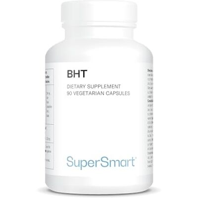 Supersmart BHT (Butylated Hydroxytoluene) Contribue à Lutter contre le Stress Oxydatif Puissant Antioxydant et Antiviral Anti- Age Vegan Supersmart BHT (Butylated Hydroxytoluene) Contribue à Lutter contre le Stress Oxydatif Puissant Antioxydant et Antiviral Anti- Age Vegan